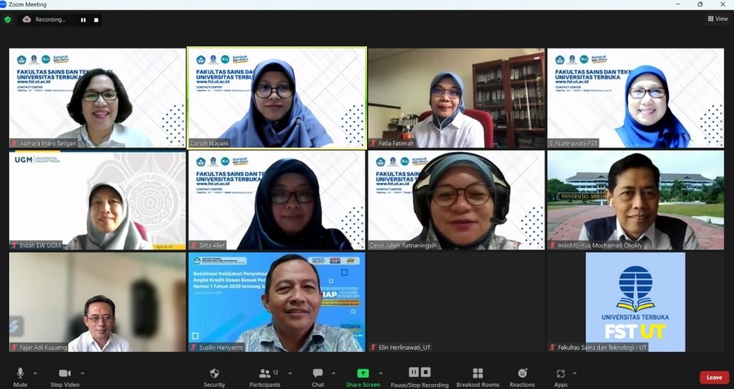 Pembahasan MoU Kerjasama UT dan Indonesian Mathematical Society