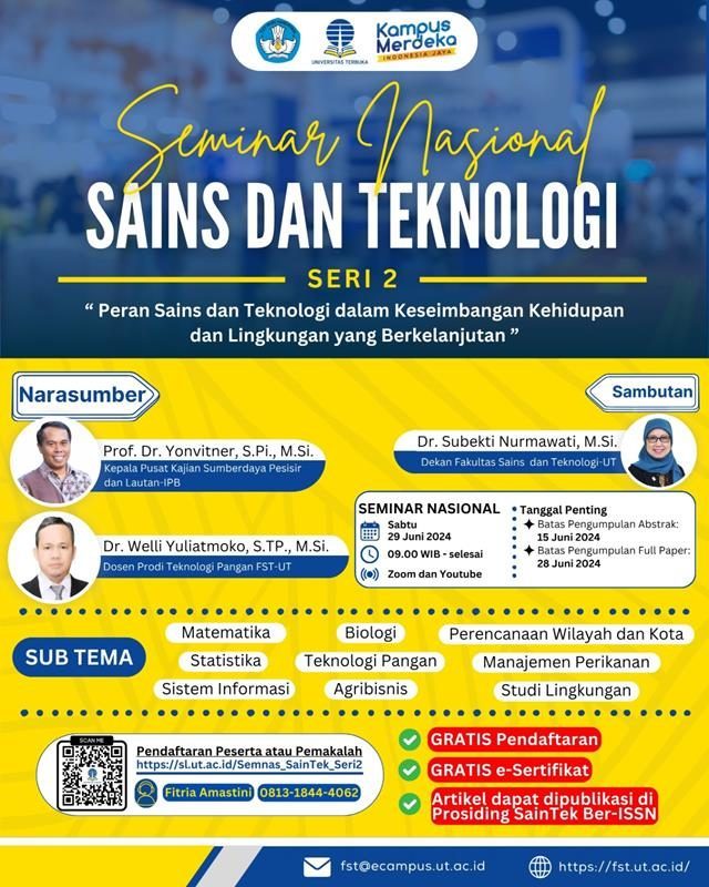 Seminar Nasional Sains dan Teknologi 2024 Seri II