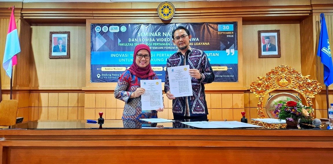 Penandatanganan Kerjasama antara Fakultas Sains dan Teknologi Universitas Terbuka dan Fakultas Pertanian Universitas Jenderal Soedirman