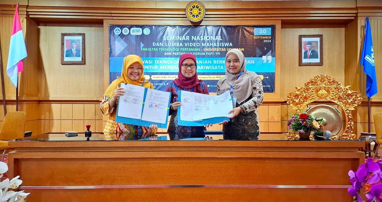 Penandatanganan Kerjasama antara Fakultas Sains dan Teknologi Universitas Terbuka dan Fakultas Pertanian Universitas Sultan Ageng Tritayasa