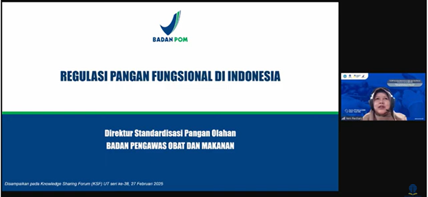 Inovasi Pangan Sehat Berbasis Lokal: BPOM RI dan Universitas Terbuka Gelar Webinar Nasional di 38th Knowledge Sharing Forum (KSF)