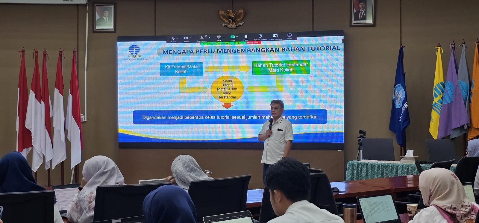 Optimalkan Pembelajaran, Fakultas Sains dan Teknologi Universitas Terbuka Adakan Workshop Pengembangan KIT dan Materi Tutorial
