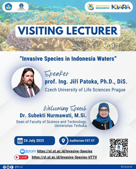 Visiting Lecturer Series 02 dengan Prof. Ing. Jiří Patoka, Ph.D., DiS : Ancaman Spesies Invasif di Perairan Indonesia