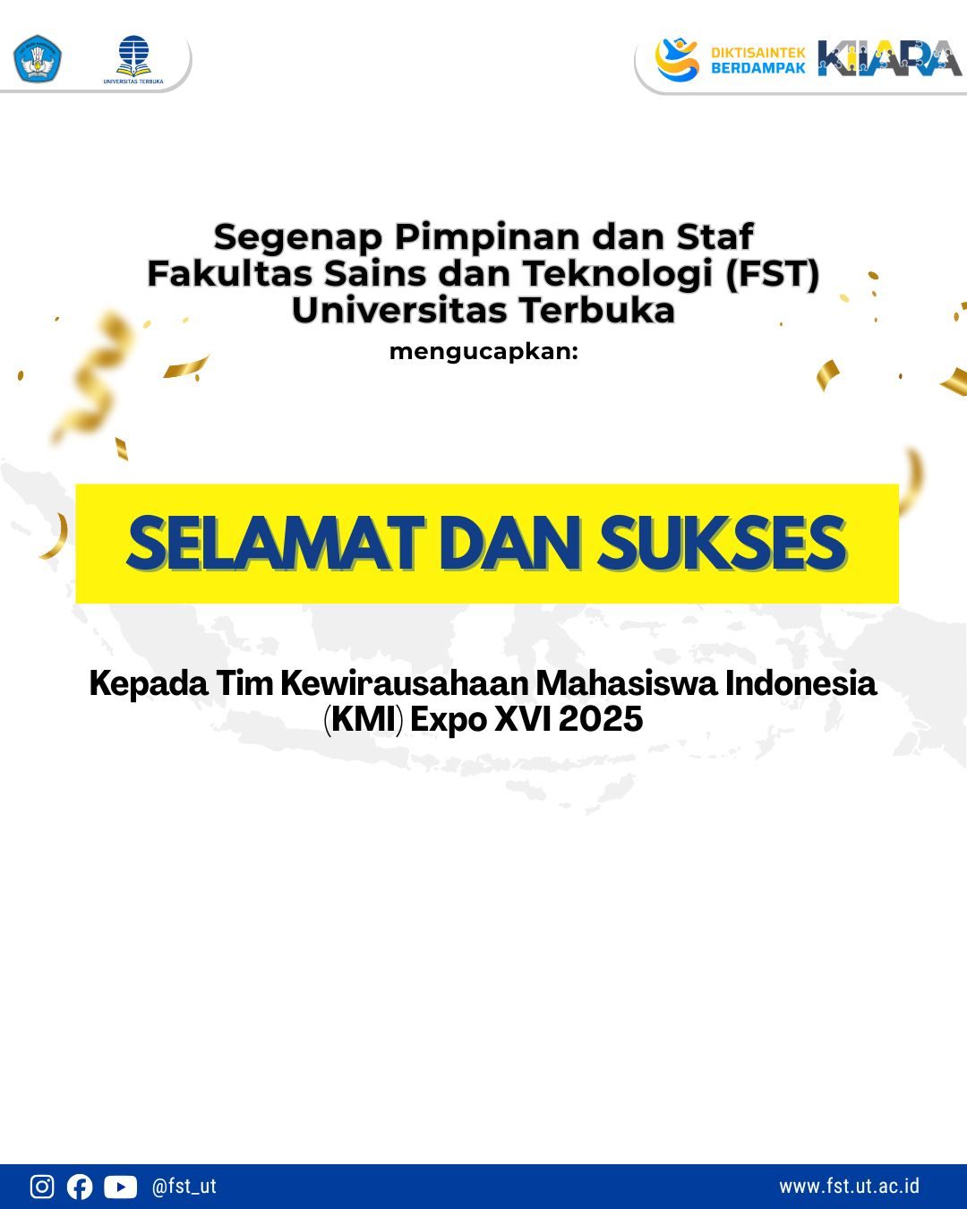 Dua Tim Mahasiswa FST Universitas Terbuka Melaju ke KMI Expo XVI 2025