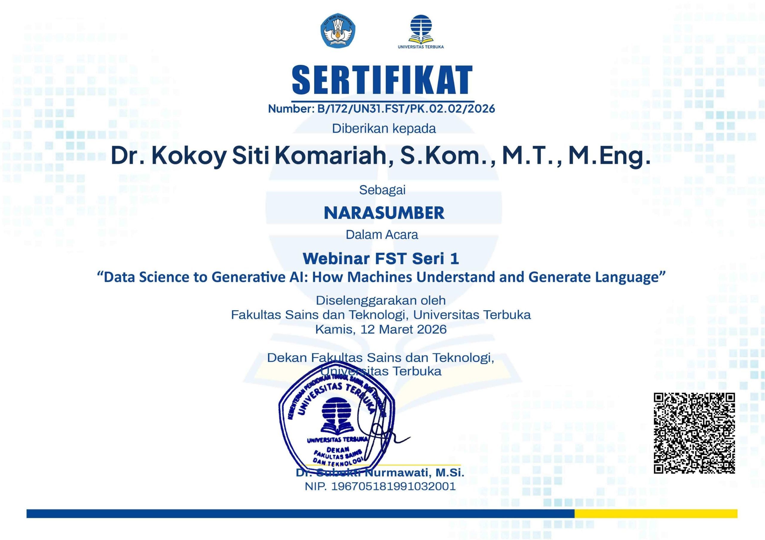 Penyerahan Sertifikat