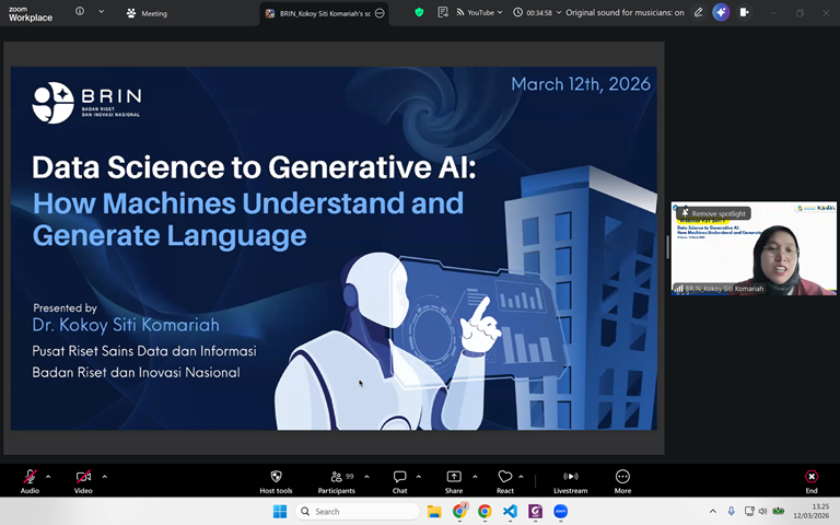 Dari Data ke Kata: Webinar FST UT Kupas Tuntas Evolusi Generative AI Bersama Pakar BRIN