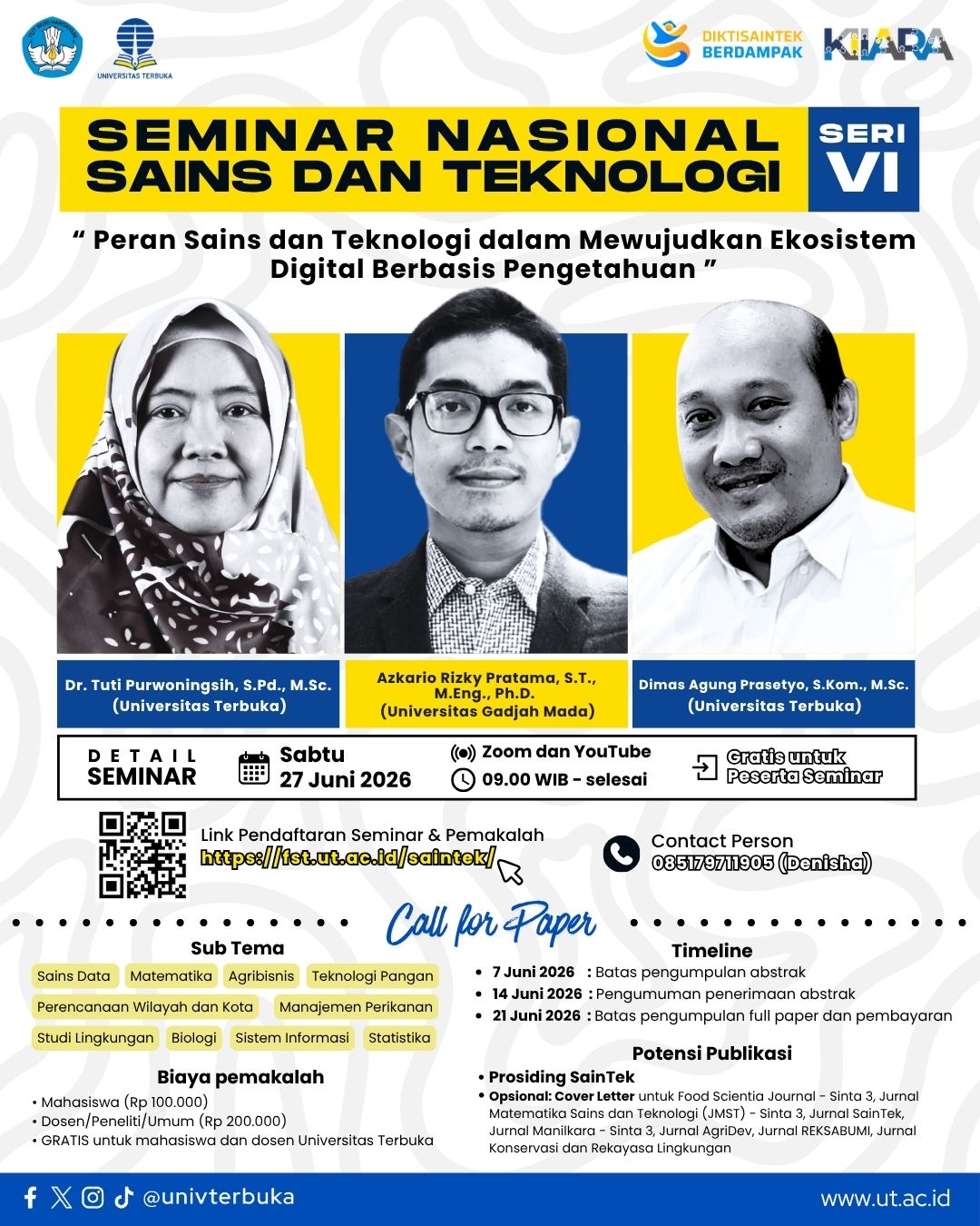 Flyer Semnas Saintek VI